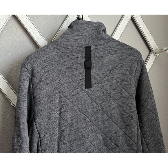 Lululemon Forever Warm 1/2 Zip Quilted Pullover Women's 10 - Gray - Picture 8 of 9